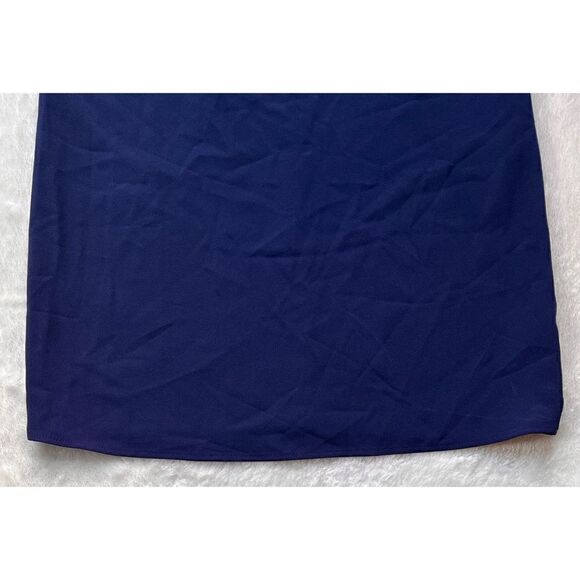 Tobi Navy Blue 3/4 Sleeve V-Neck Sheath Shift Mini Dress, Size Small - Picture 10 of 15